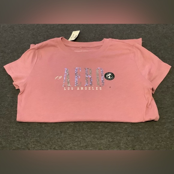 [Bundle 3 for $50] Aero Los Angeles Sequin Graphic Tee - Picture 3 of 4